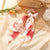 Summer Fashion Floral Print Bowknot Silk Scrunchy Elastic Hair Ties