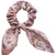 Summer Fashion Floral Print Bowknot Silk Scrunchy Elastic Hair Ties