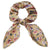 Summer Fashion Floral Print Bowknot Silk Scrunchy Elastic Hair Ties