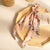 Summer Fashion Floral Print Bowknot Silk Scrunchy Elastic Hair Ties