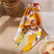 Summer Fashion Floral Print Bowknot Silk Scrunchy Elastic Hair Ties