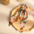 Summer Fashion Floral Print Bowknot Silk Scrunchy Elastic Hair Ties