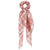 Summer Fashion Floral Print Bowknot Silk Scrunchy Elastic Hair Ties