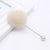Sweet and Dainty Pearl and Pompom Brooch