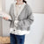 Thick and Loose Knitted Striped Long Sleeve Winter Cardigan Sweaters