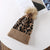 Thickened Leopard Print Pom Pom Outdoor Knitted Winter Beanie Hats