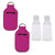 Travel Size Portable Hand Sanitizer Keychain with Refillable Bottle