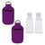 Travel Size Portable Hand Sanitizer Keychain with Refillable Bottle