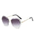 Trend-Setter Oversized Rimless Sunglasses