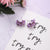 Trendy Fashion Very Peri Flower Theme Geometric Earrings Collection
