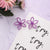 Trendy Fashion Very Peri Flower Theme Geometric Earrings Collection