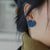 Trendy and Cute Knitted Pattern Love Heart Shape Earrings