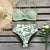Tropical Leaf Print Two Piece Bikini Swimsuit