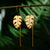 Tropical Monstera Leaf Unique Drop Earrings