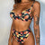 Two-Piece High Waist Leopard Bikini Swimsuit