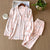 Two-Piece Long Sleeve Classy Pajamas Set