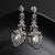 Ultra Sparkling Bridal Long Drop Rhinestone Earrings