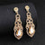 Ultra Sparkling Bridal Long Drop Rhinestone Earrings