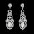 Ultra Sparkling Bridal Long Drop Rhinestone Earrings