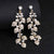 Ultra Sparkling Bridal Long Drop Rhinestone Earrings