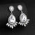 Ultra Sparkling Bridal Long Drop Rhinestone Earrings