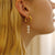 Unique Asymmetric Round Freshwater Pearl Drop Earrings