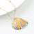Vibrant Bohemian Summer Beach Conch Seashell Charm Necklace