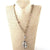 Vintage Clear Glass Pendant Necklaces