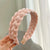 Vintage Glam Solid Bright Color Braided Trendy Wide Hairbands