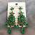 Vintage Hanging Elegant Handmade Rhinestone Drop Earrings