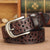 Vintage Hollow Out Flower Pattern Genuine Leather Waist Belts