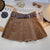 Vintage-Inspired High Waist Pleated Mini Skirts with Belt