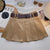 Vintage-Inspired High Waist Pleated Mini Skirts with Belt