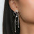 Vintage-Inspired Portrait with Rhinestone and Pearl Chain Tassel Earrings