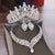 Vintage-Inspired Royal Goddess Rhinestone Bejeweled Crown Jewelry Set
