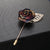 Vintage Rose Flower Chain Tassel Collar Brooch Pins