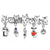 Vintage Sitting Cats Brooch Pins with Fashion Tassel