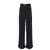 Voguish Winter Fashion Long Sleeve Tops with Pleated Wide Trousers Pants