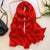 Solid-Colored Long and Silky Pashmina Wrap Scarves