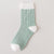 Warm and Cozy Light Green Theme Cotton Socks