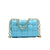 Weave Flap Crossbody Bags With Thick Chain Shoulder Strap