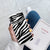 Wild Zebra Print Soft Silicone iPhone Case