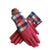 Windproof Plaid Fashion Full Finger Winter Touch Screen Plush Gloves