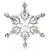 Winter Fashion Rhinestone Snowflakes Brooch Pins
