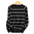 Winter Fashion Striped Pattern Knitted Long Sleeve Pullover Sweaters