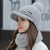 Winter Faux Fur Knitted Pompom Beanie Hats and Scarfs Set