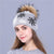 Winter Snowflakes Beanie Hat with Pom Pom