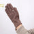 Winter Warmer Elegant Pearl Velvet Touch Screen Full Finger Gloves