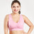 Wire Free Push Up Padded Sports Bra For Plus Size Women