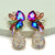 Women's Colorful Water Drop Rhinestone Dangling Earrings